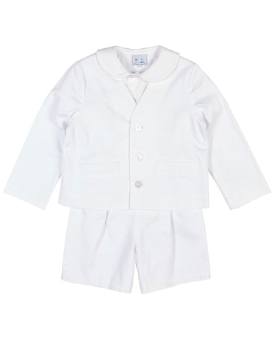 White Pique Eton Suit