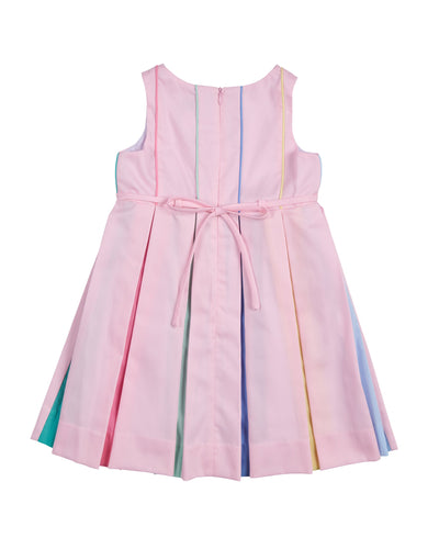 Multicolor Pleated Dress