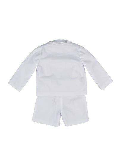 White Pique Eton Suit